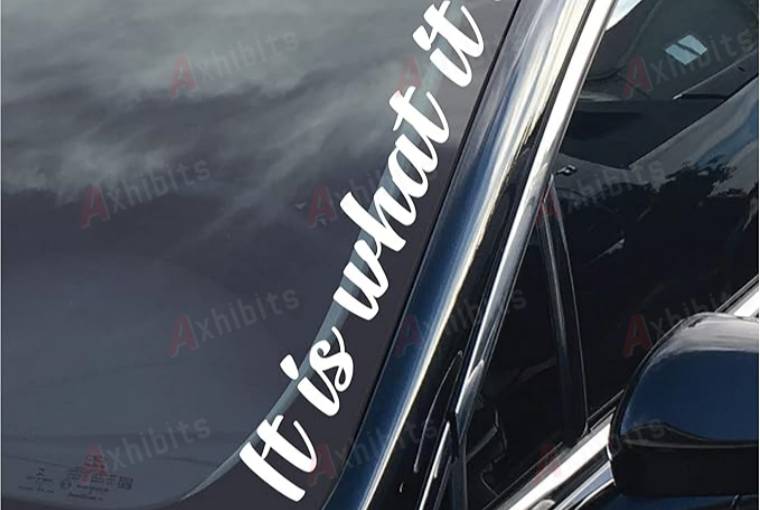 Axhibits Car Windshield Vinyl Banner Printing